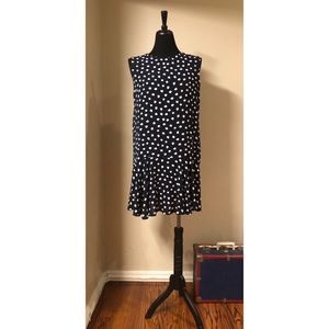 MANGO Navy Midi Dress Size XL